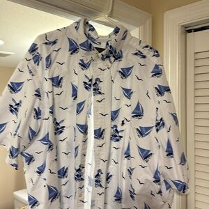 Ralph Lauren dress shirt sail boat